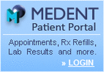 Medent Patient Portal, appointments, RX refills, lab results